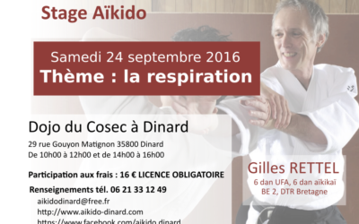 Stage aïkido Dinard 24 septembre 2016