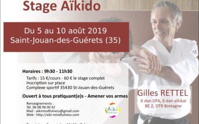 Stage aïkido été 2019