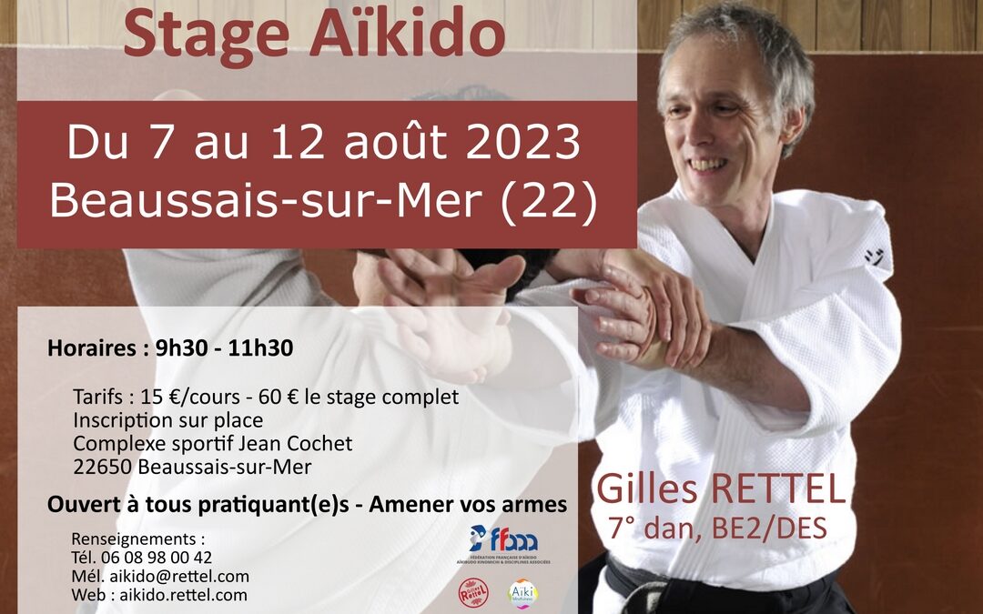 Stage Aïkido été 2023 Beaussais-sur-Mer