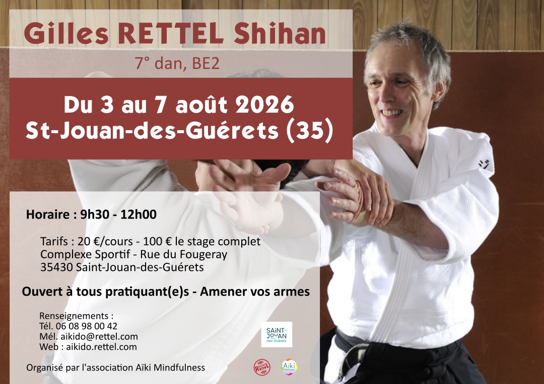 Affiche stage été aïkido 2026