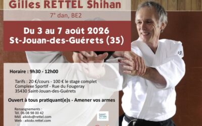 Stage aïkido été 2026