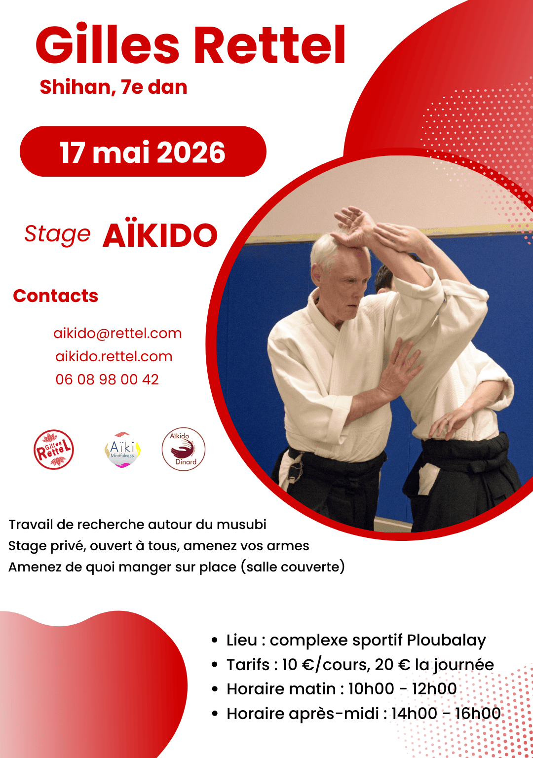 Stage aïkido 17 mai 2026