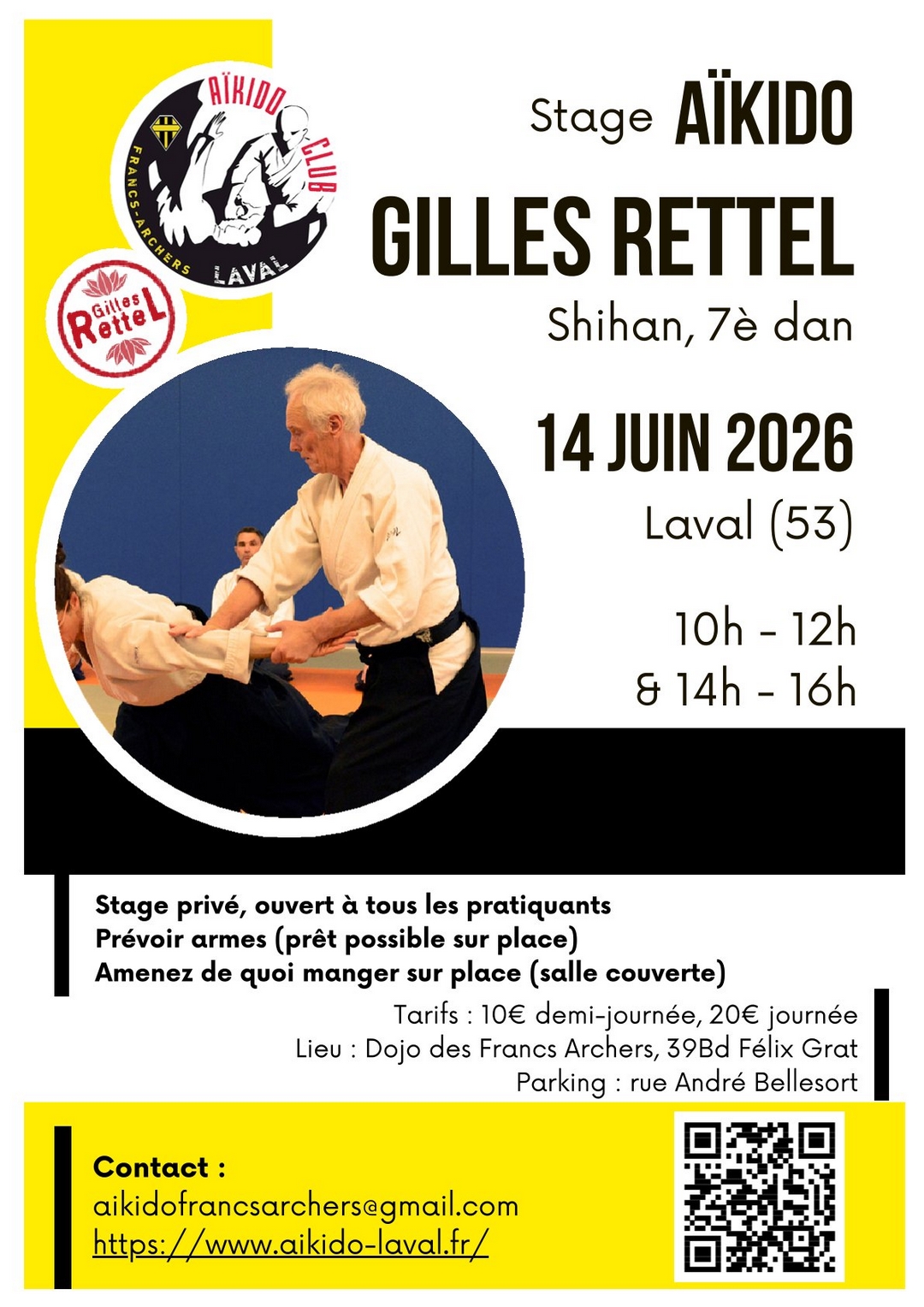 Stage aïkido 17 mai 2026